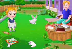Baby Hazel Kite Flying