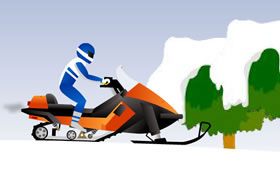 Snowmobile Stunt