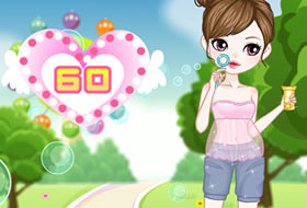 Bubble Girl Dressup