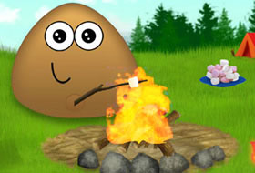 Pou Camp Fire