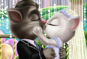 Tom and Angela - Wedding Kiss
