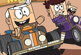 Extreme Cardboard Racing - Loud House