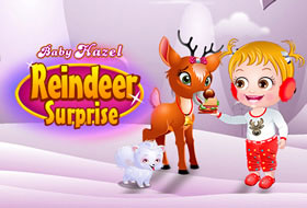 Baby Hazel Reindeer Surprise