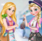 Elsa and Rapunzel College girls