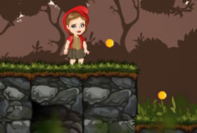 Red Girl In The Woods