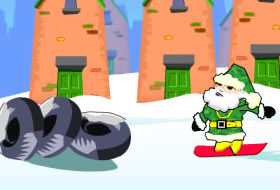 Santa Urban Snowboarding