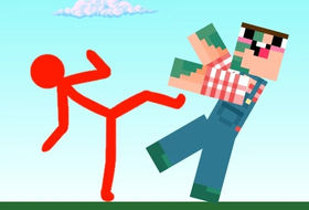 Red Stickman vs Craftmans