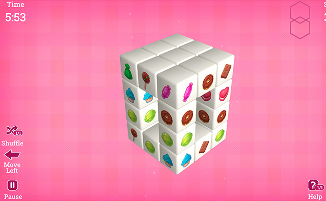 Spiele Mahjong 3D Candy - Kostenlose Online Spiele bei Hierspielen.com